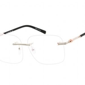 Charriol PC71044 Shiny Silver/Pink Gold / Clear Lens C02 54-17-0 MM