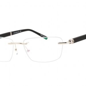 Charriol PC75109 Shiny Silver Black / Clear Lens C02 57-18-0 MM