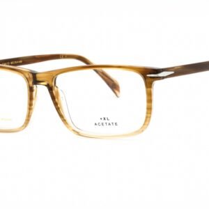 David Beckham DB 1019 STRIPED BROWN BEIGE/Clear demo lens 02ZR 00 54-16-150 MM