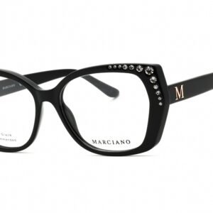 Guess by Marciano GM50001 shiny black/clear demo lens 001 56-16-145 MM