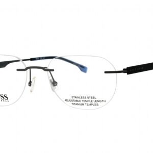 Hugo Boss BOSS 1265/B MATTE RUTHENIUM BLUE/Clear demo lens 09T9 00 54-0-0 MM