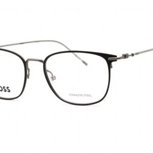 Hugo Boss BOSS 1431 Matte Black Dark Ruthenium / Clear Lens 0RZZ 00 52-18-145 MM