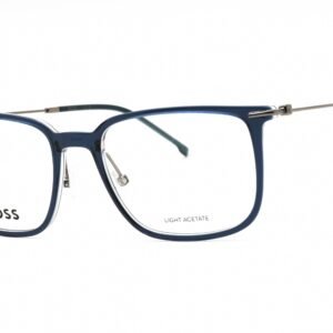 Hugo Boss BOSS 1484 BLUE RUTHENIUM/Clear demo lens 0DTY 00 56-19-150 MM