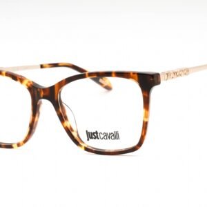 Just Cavalli VJC007 Shiny Brown Yellow Tortoise / Clear Lens 0743 53-17-135 MM