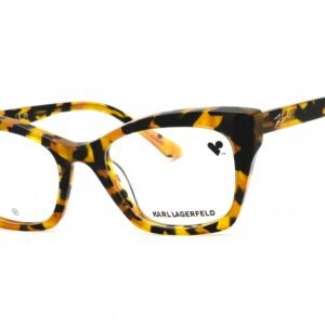 KARL LAGERFELD KL6134 STRIPED TOBACCO/Clear demo lens 234 52-19-140 MM