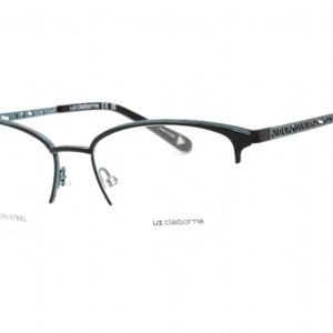 Liz Claiborne L 673 Black Teal / Clear Lens ETJ 53-17-140 MM