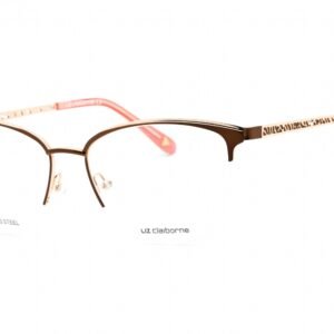 Liz Claiborne L 673 Brown / Clear Lens 09Q 55-17-140 MM