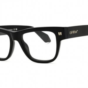 Off White STYLE 7W BLACK /Clear demo lens OERJ07WS25PLA0011000 51-18-145 MM