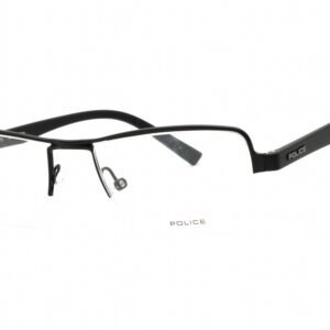 Police VPL257 SEMI-MATT BLACK/Clear demo lens 0531 52-19-140 MM