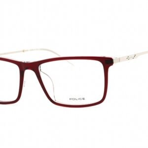 Police VPLD08 Bordeaux Top/Crystal/Clear demo lens 06RZ 52-16-145 MM