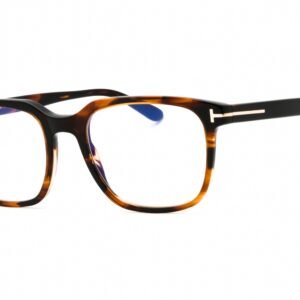 Tom Ford FT5818-B dark brown/other/Clear/Blue-light block lens 050 53-19-145 MM