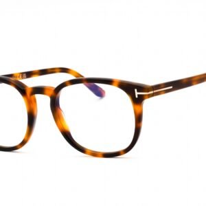Tom Ford FT5819-B blonde havana/Clear/Blue-light block lens 053 52-20-145 MM