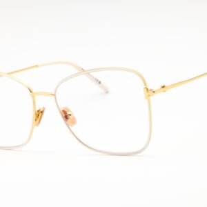 Tom Ford FT5906-B ivory/clear demo lens 025 55-15-140 MM