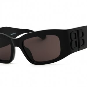 Balenciaga BB0360S BLACK / GREY 001 56-18-125 MM