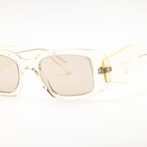 Prada 0PR 17WS Transparent Champagne Yellow/Beige/Platinum Silver 19X30N 49-20-145 MM