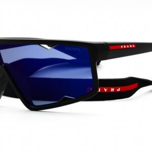 Prada Sport 0PS A03S Matte Black / Dark Blue Mirrored Violet 1BO10J 141-01-130 MM
