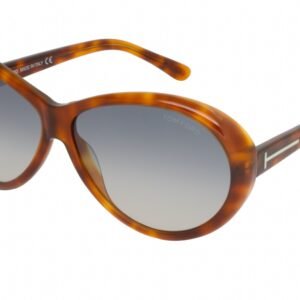 Tom Ford FT0202 GERALDINE Shiny Light Havana Gray Gradient 56B 62-12-135 MM